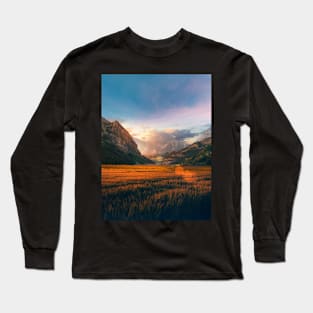 Sunset Mountains Long Sleeve T-Shirt